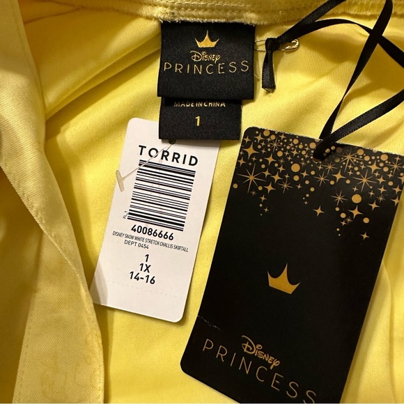 Torrid Disney Snow White Stretch Challis Skirtall 1X (b4 - Picture 7 of 9